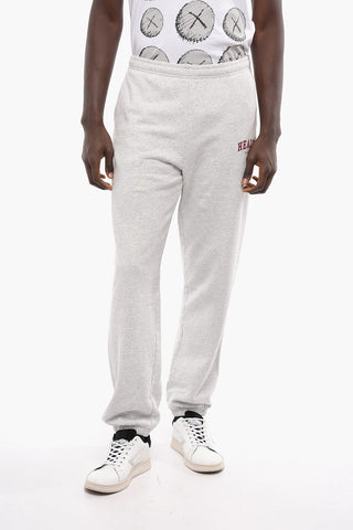 Drawstring Waist Fleeced-Cotton Joggers