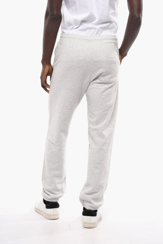 Drawstring Waist Fleeced-Cotton Joggers