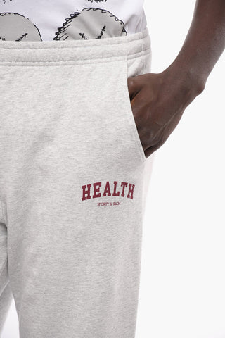 Drawstring Waist Fleeced-Cotton Joggers