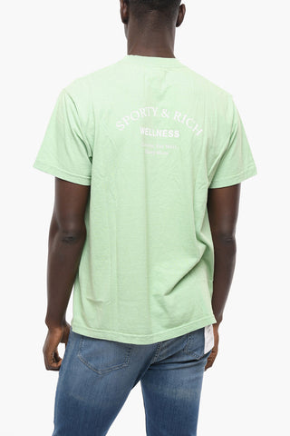 Crew-neck UNISEX T-Shirt with Contrasting Print
