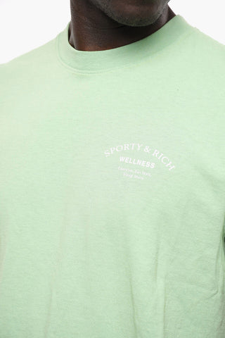 Crew-neck UNISEX T-Shirt with Contrasting Print