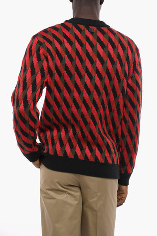 Pullover Girocollo in Lana e Seta
