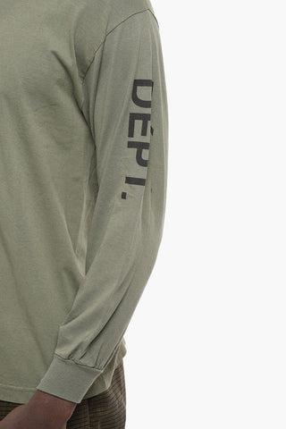 Long Sleeve Crew-neck T-Shirt with Printed Logo