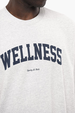 Fleeced Cotton Crew-neck Sweatshirt with Contrasting Print