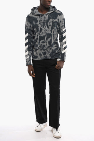 DIAG ARROW Pullover with Tie-dye Effect