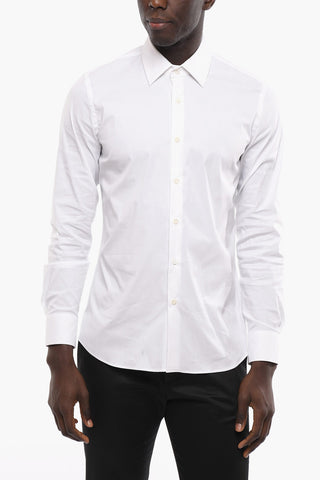 Standard Collar Popeline Cotton Shirt