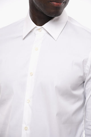 Standard Collar Popeline Cotton Shirt