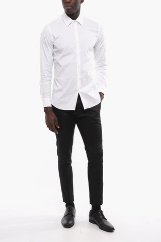 Standard Collar Popeline Cotton Shirt