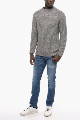 Maglia in Misto Lana a Collo Alto