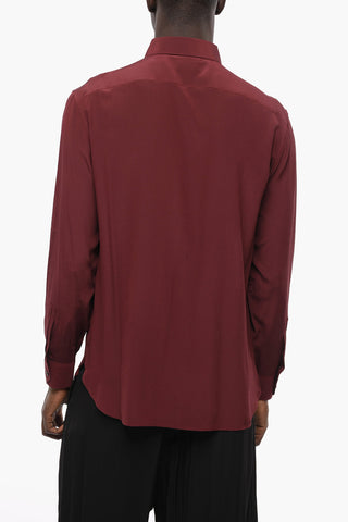 Camicia con Abbottonatura Nascosta in Seta 