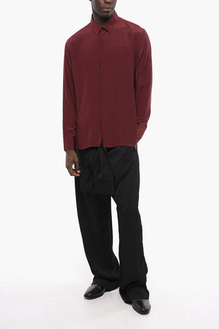 Camicia con Abbottonatura Nascosta in Seta 