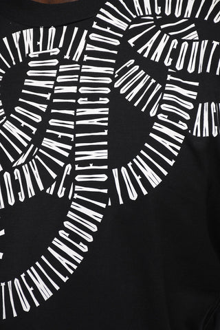 Crew Neck SNAKE WINGS Cotton T-Shirt