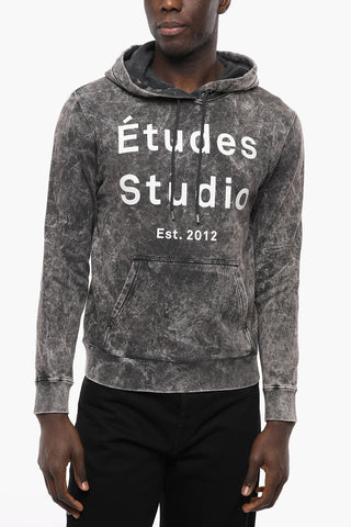 Patch Pockets Bleached Effect KLEIN Hoodie