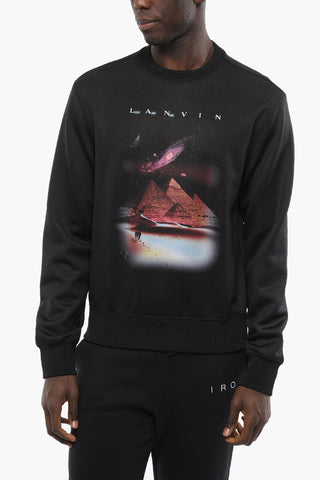 Brushed Cotton Embroidered Sweatshirt