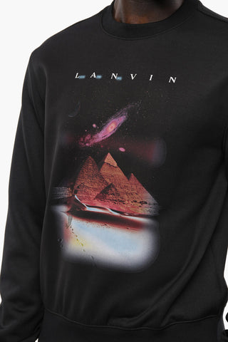 Brushed Cotton Embroidered Sweatshirt