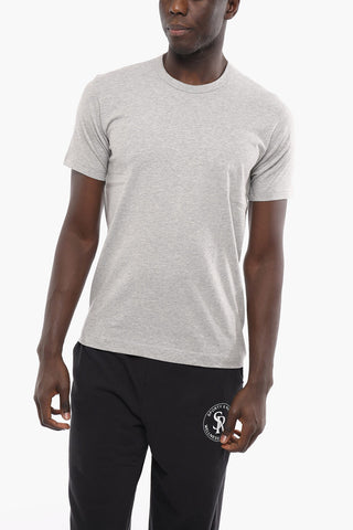 SHIRT Solid Color Cotton Crew-Neck T-shirt