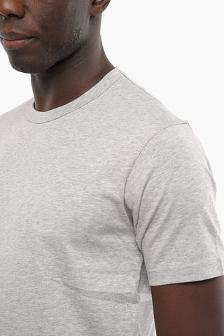 SHIRT Solid Color Cotton Crew-Neck T-shirt