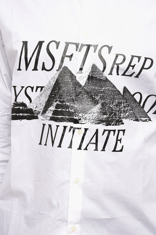 Maxi Contrast Printed Organic Cotton Shirt