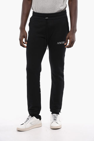 Joggers in Cotone con Stampa Cherubino a Contrasto