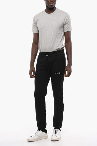 Joggers in Cotone con Stampa Cherubino a Contrasto
