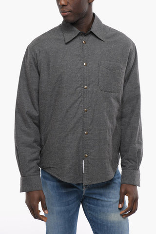 Padded Overshirt with Ornamental-Buttons