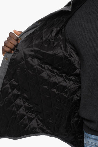 Padded Overshirt with Ornamental-Buttons