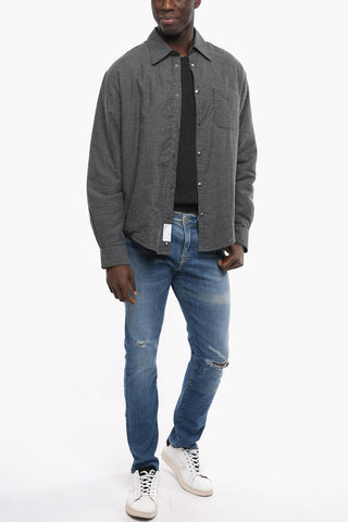 Padded Overshirt with Ornamental-Buttons