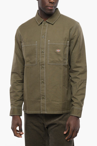 Double Breasted Cotton Twill FLORALA Overshirt
