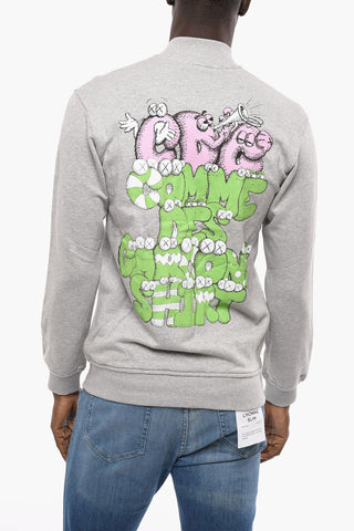 SHIRT Zipped Closure 2-Pockets Cotton VARSITY KAWS Sweatshirt
