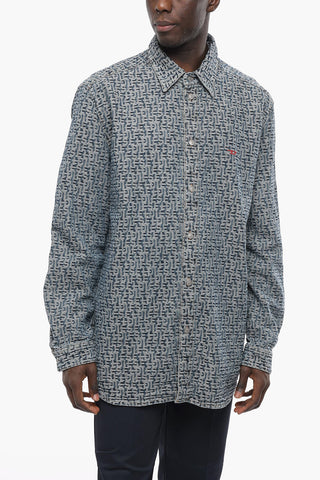 All Over Monogram Denim Overshirt