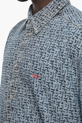 All Over Monogram Denim Overshirt