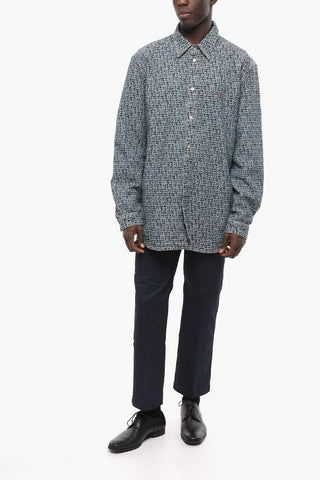All Over Monogram Denim Overshirt