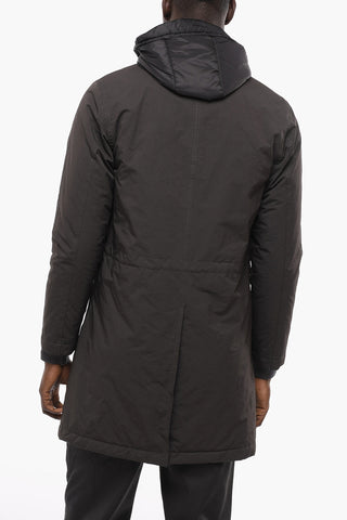 Cappotto in Lana Tech con Bomber Interno Rimovibile