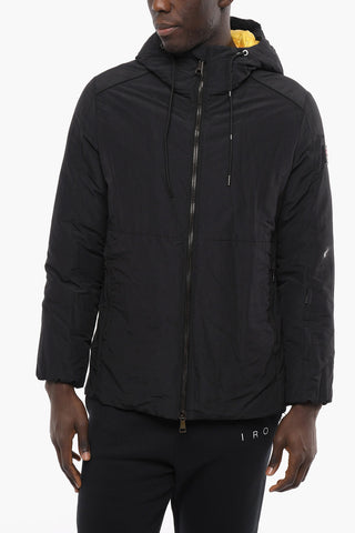 Down GANAMADO Jacket With Colored Inner and Logo Patch