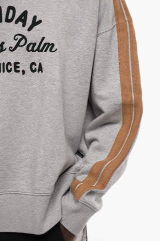Crewneck SUNDAY Sweatshirt with Dropped Shoulder