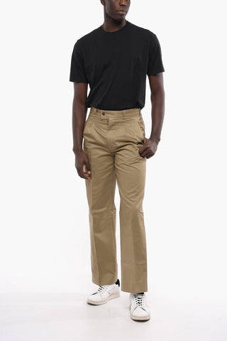 MM4 Double-pleated Cotton Chinos Pants