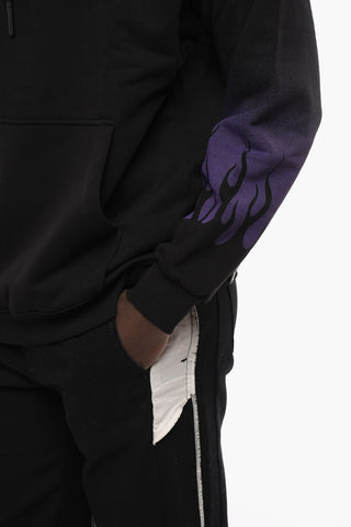 Felpa Hoodie con Stampa Sfumata
