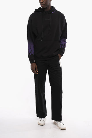 Felpa Hoodie con Stampa Sfumata