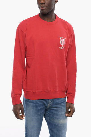 Printed Cotton Crew-Neck Sweatshirt