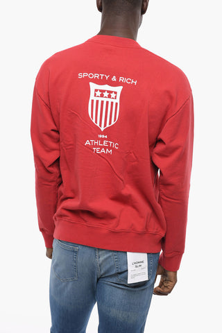 Printed Cotton Crew-Neck Sweatshirt