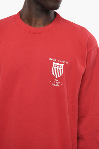 Printed Cotton Crew-Neck Sweatshirt
