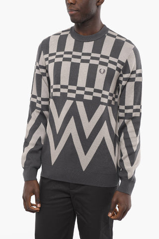 Jacquard Crew-Neck Sweater