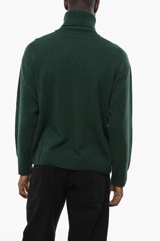 Maglia in Lana e Cashmere a Collo Alto