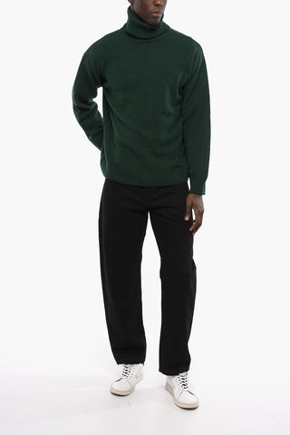 Maglia in Lana e Cashmere a Collo Alto