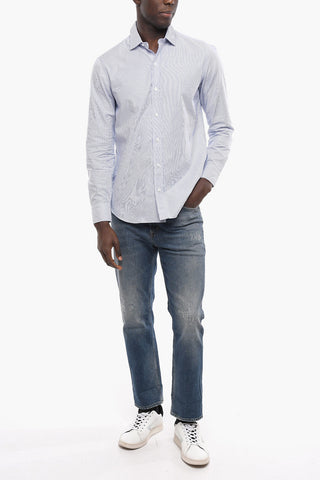 Striped Poplin Cotton Shirt