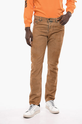 Velour-effect Cotton 1995 Slim Fit Denims