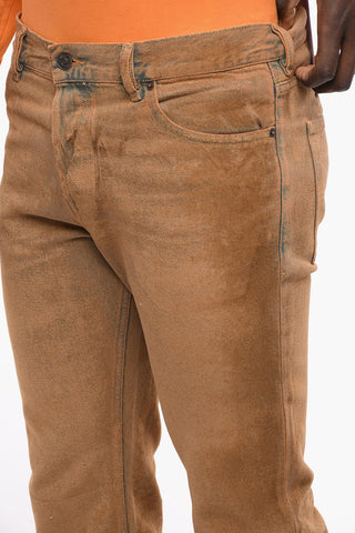 Velour-effect Cotton 1995 Slim Fit Denims