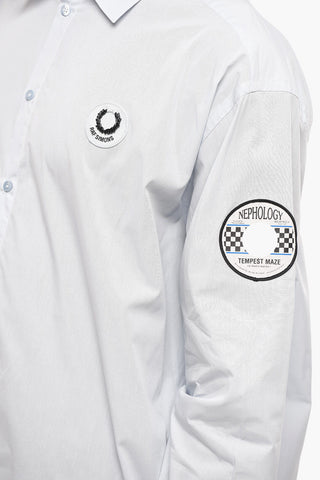 FRED PERRY X RS Popeline Cotton Shirt with Patches