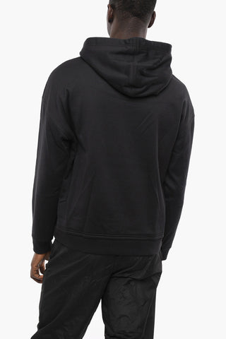Crew Neck ICONIC STUD Sweatshirt with Nylon Front