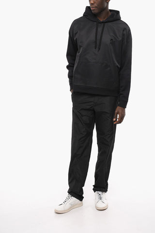 Crew Neck ICONIC STUD Sweatshirt with Nylon Front